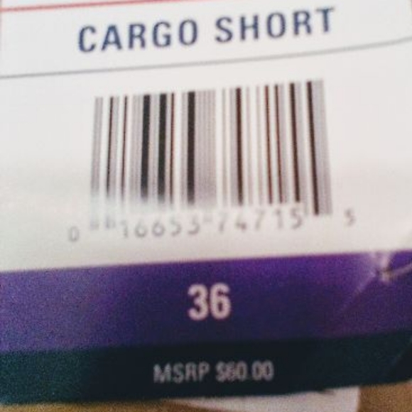 NWT Izod cargo shorts casual classic size 36 $25 - Picture 3 of 4